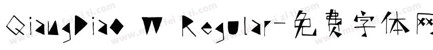 QiangDiao W Regular字体转换